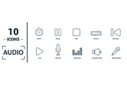 Audio Line Icon Set, an Object Graphic by Aimagenarium@gmail.com (Thumbnail 3 of 3)