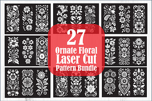 Ornate Floral Laser Cut Pattern Bun, an Object Graphic by balal