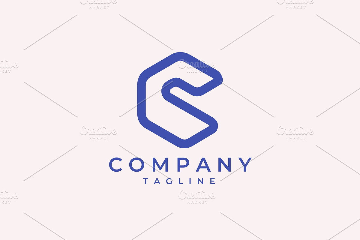 C letter hexagonal logo, a Branding & Logo Template by Vectorium Studio (Photo 1 of 2)