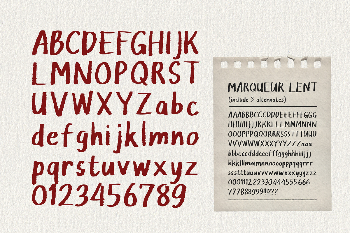 Marqueur Lent Soft Marker Font, a Handwritten Font by Perplexitics (Photo 10 of 10)