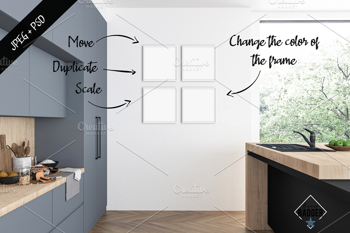 Frame & Canvas Mockup Creator, a Print Template by Hunny Badger (Photo 3 of 5)
