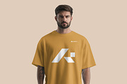Handsome Men T-shirt Mockup, a Shirt Mockup by INTENTFX (Thumbnail 5 of 12)