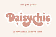 Daisy Chic A Duo Retro Groovy Font, a Sans Serif Font by Prestige Artsy Studio (Thumbnail 1 of 10)