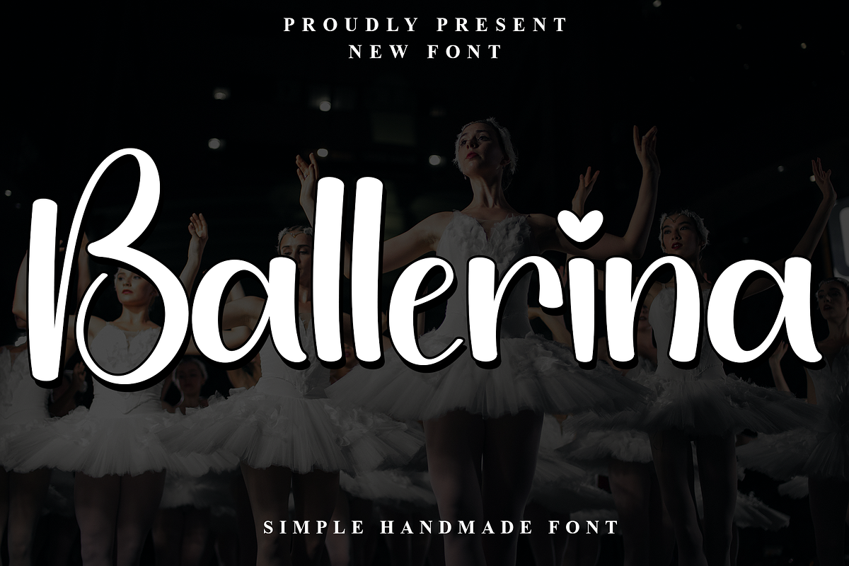 Ballerina, a Handwritten Font by InermediaSTUDIO (Photo 1 of 8)