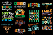 Baseball Sports Typography SVGBundle, an Object Graphic by vintage (Thumbnail 3 of 3)