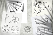 Woman & flower sketch. Female art., a Healthcare Illustration by bioraven (Thumbnail 9 of 13)
