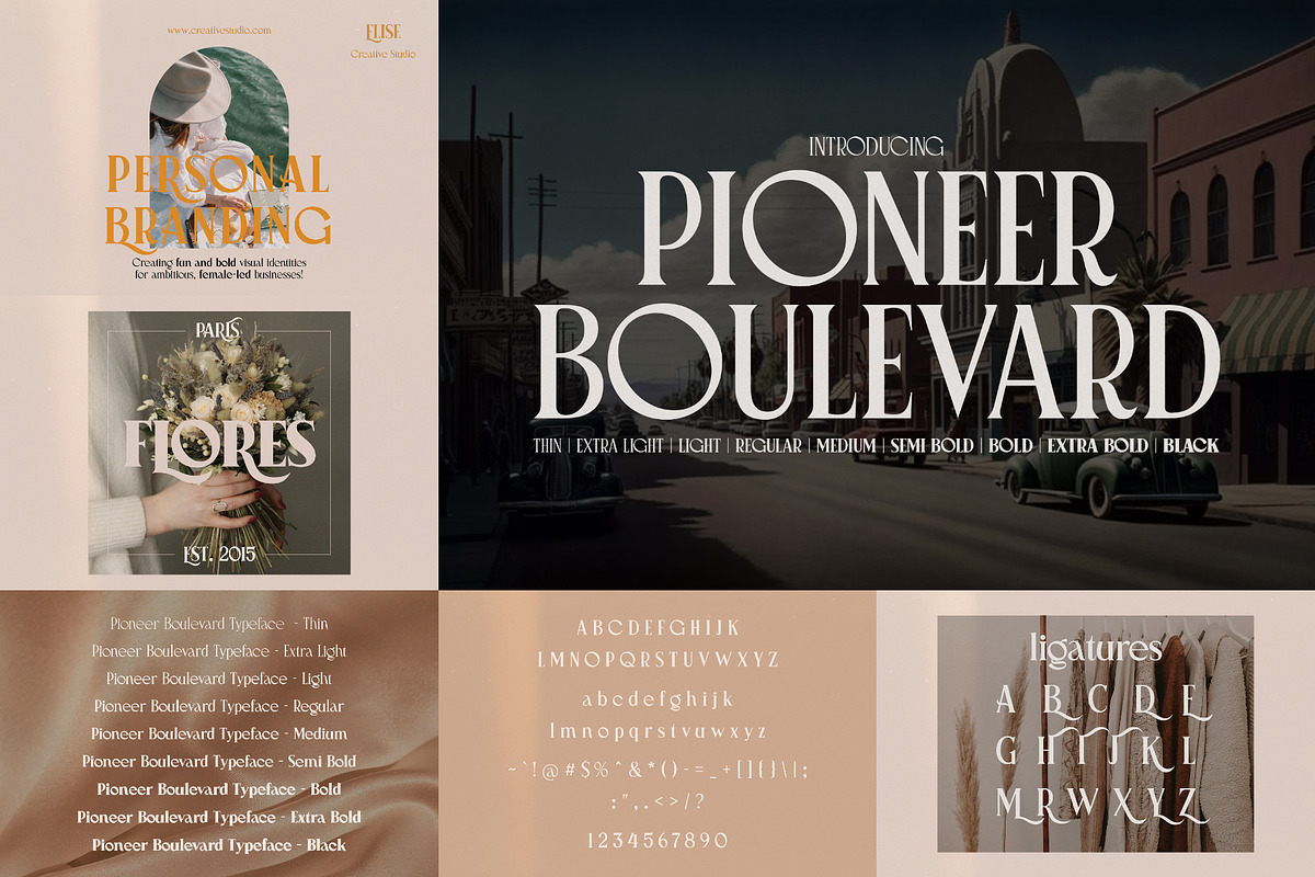 Art Deco Font Bundle (21 Fonts!), a Sans Serif Font by HipFonts (Photo 6 of 10)