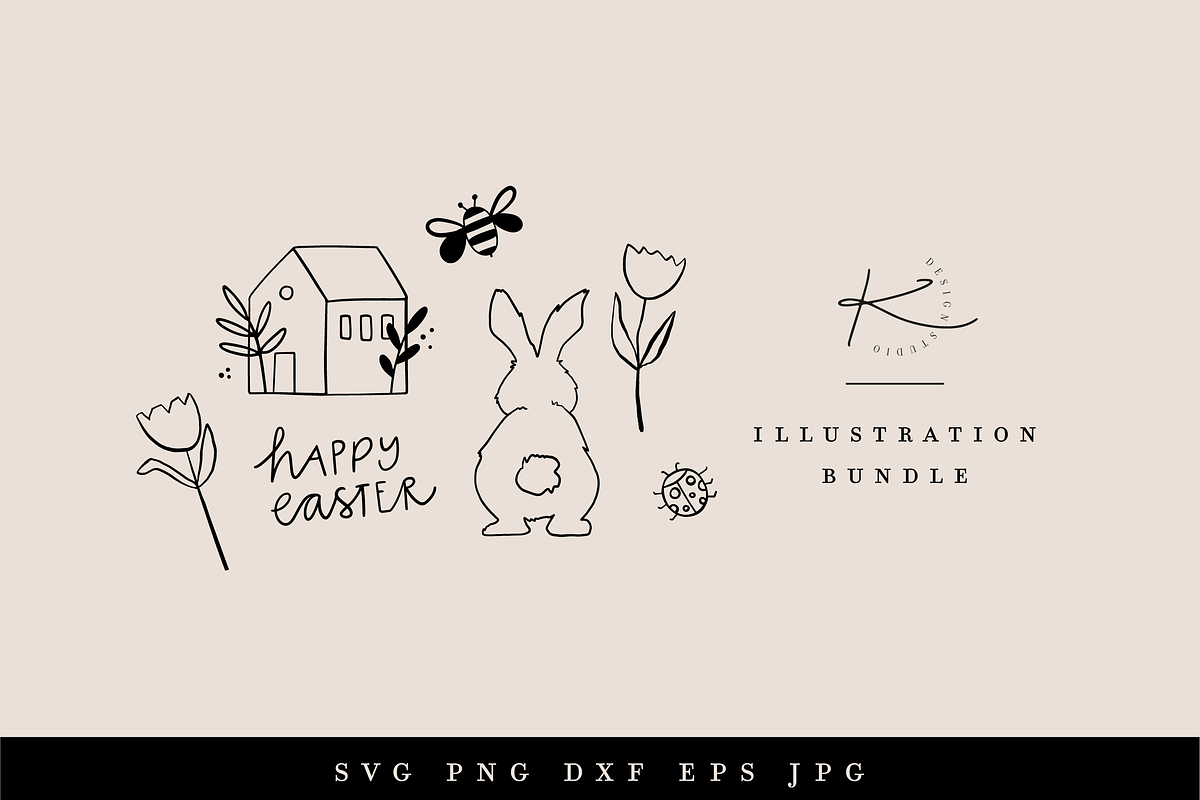 EASTER BUNDLE / vector illustration, a Decorative Illustration by KruthDesign (Photo 4 of 6)