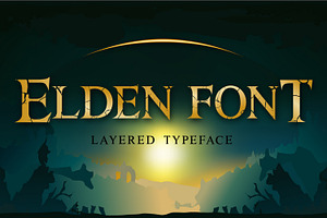 Elden font -  layered serif font