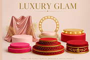 3D Product Podiums & Display Stages, an Object Graphic by MarisoArt (Thumbnail 7 of 16)