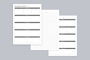 Generic Planning Pages Set V-04, a Stationery Template by shahsoft (Thumbnail 2 of 3)