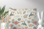 Tropical Toucan Seamless Pattern, a Pattern Graphic by tetiartline (Thumbnail 3 of 3)