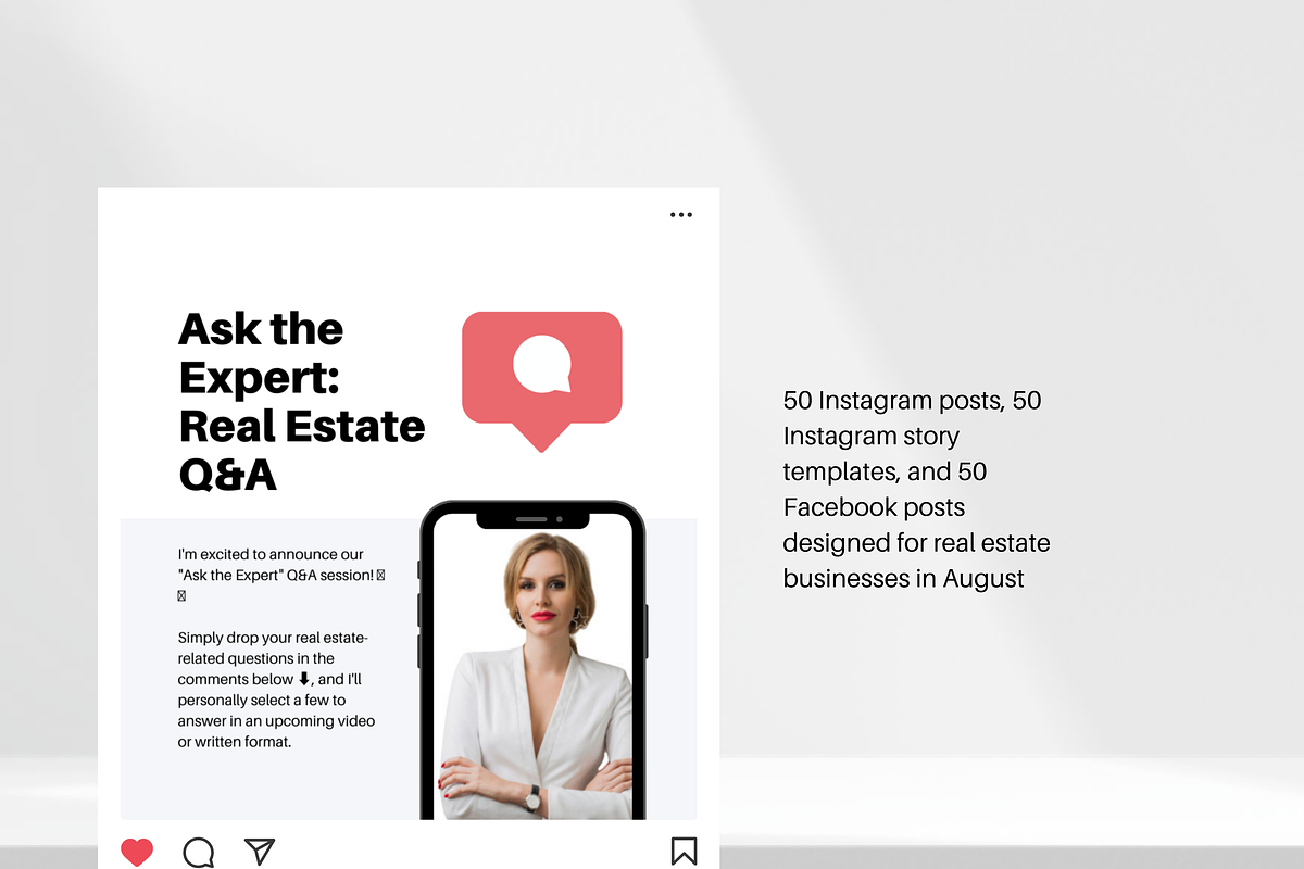 Real Estate-Instagram August Post, a Social Media Template by Modernastic - Canva (Photo 3 of 6)