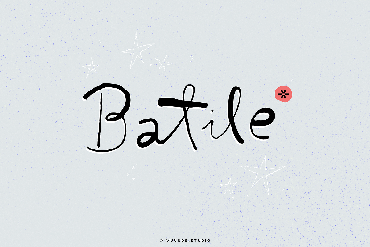 Batile, a Script Font by vuuuds (Photo 1 of 9)