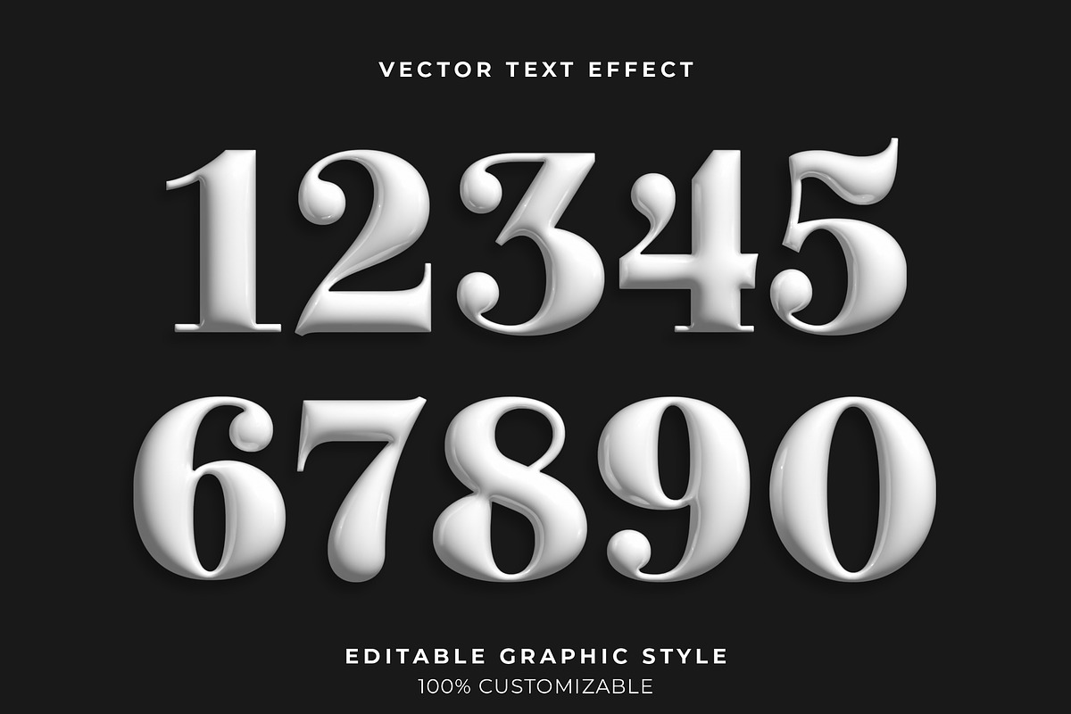 Elegant Glossy Bubble Text Effect preview 2