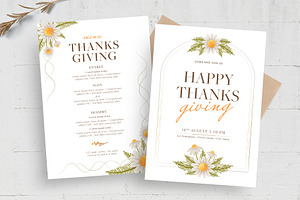 Thanksgiving Flyer Card Template