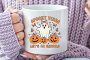 Spooky Vibes Let’s Go Ghouls, an Illustration by CraftArtStudio (Thumbnail 2 of 4)
