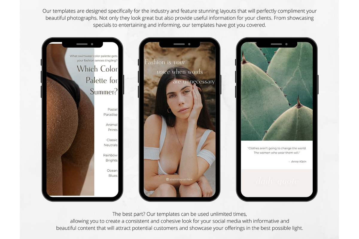 70 Swimwear Store/Shop Stories, a Social Media Template by PatternLab. (Photo 8 of 9)