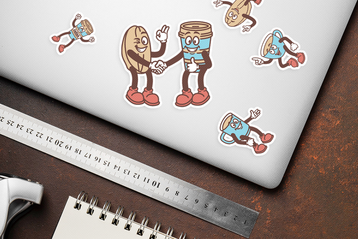 Coffee Retro Illustration, an Object Illustration by Decoconio Design (Photo 6 of 7)