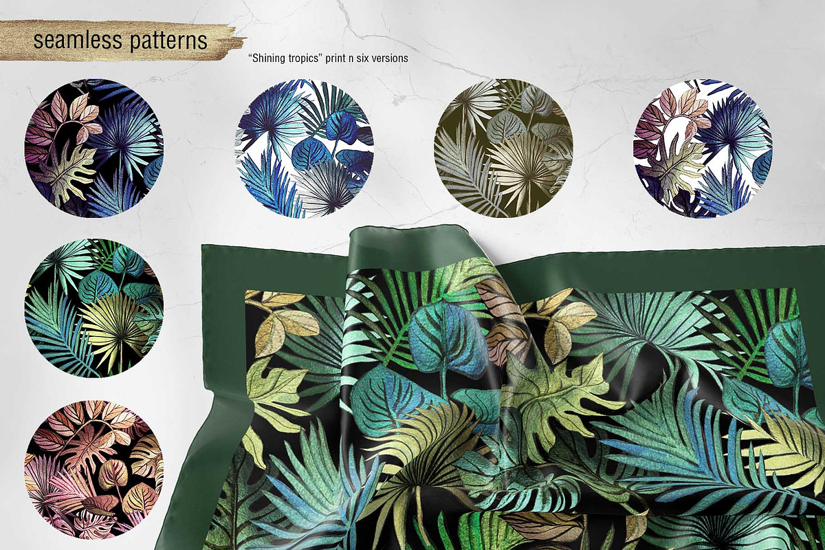 Shining tropics, a Pattern Graphic by emeraldthue (Photo 4 of 9)