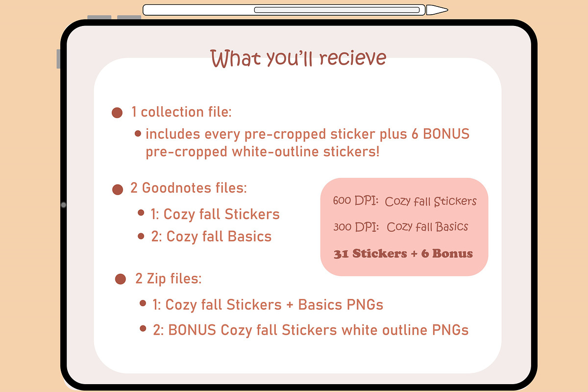 Cozy Mushroom GoodNotes Sticker Pack, a Food Illustration by Ashy's Art Studio (Photo 4 of 5)