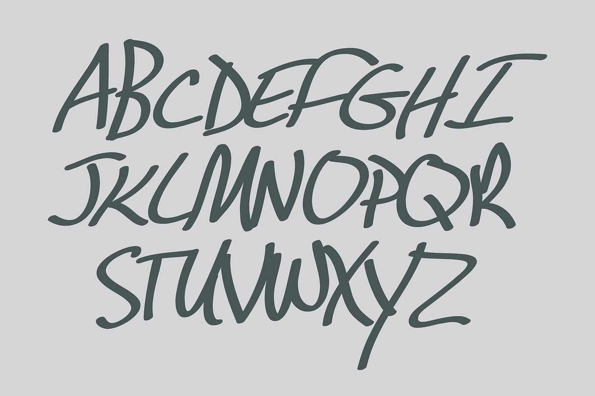 Hasty Hand - Hand Lettered Font, a Script Font by GG Design (Photo 3 of 10)