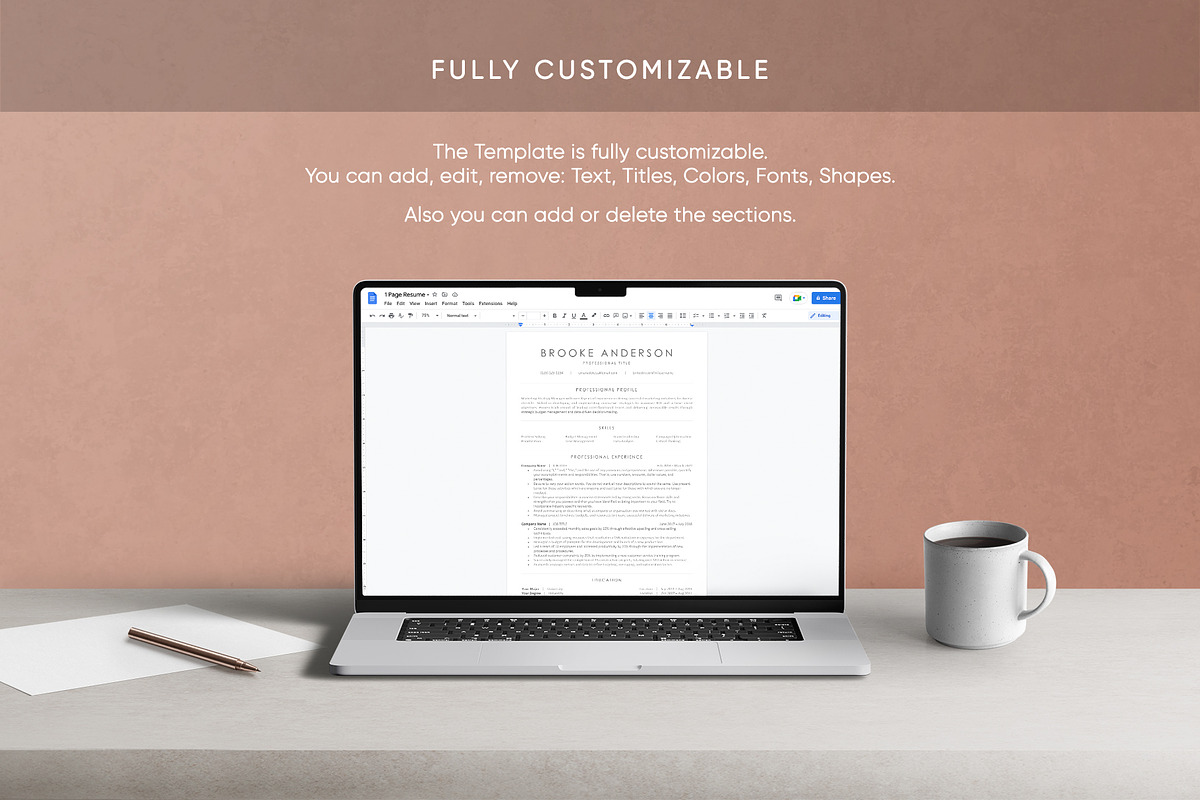 ATS Friendly Resume Template, a Resume Template by DemeDesign (Photo 5 of 9)