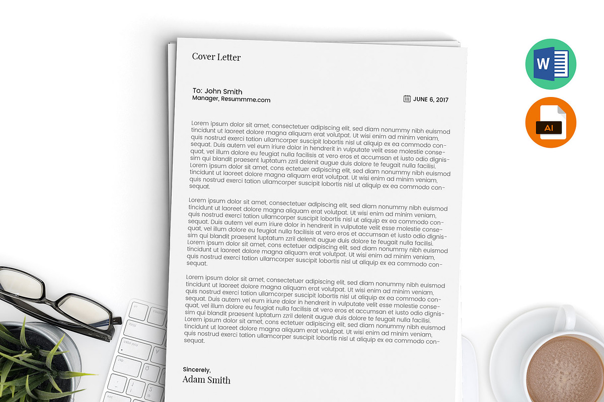 Fresher Resume Template Word, AI, a Resume Template by Hervat (Photo 3 of 3)