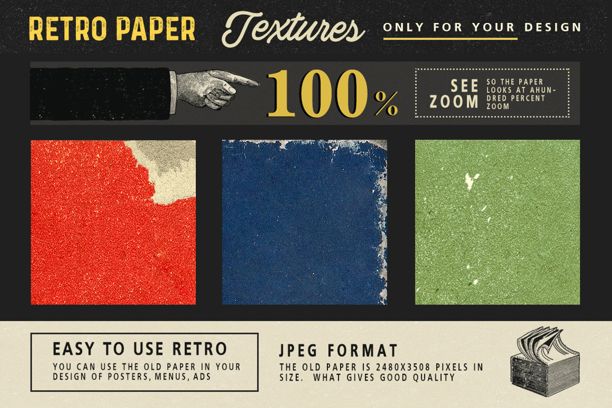 Retro Paper Textures, a Texture Graphic by Retro Machine (Photo 3 of 5)