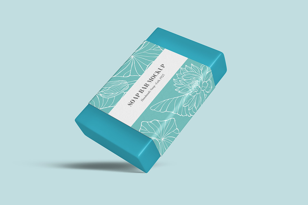 Soap Bar Label Mockup - 6 views, a Packaging Mockup by Illusiongraphic (Photo 7 of 16)