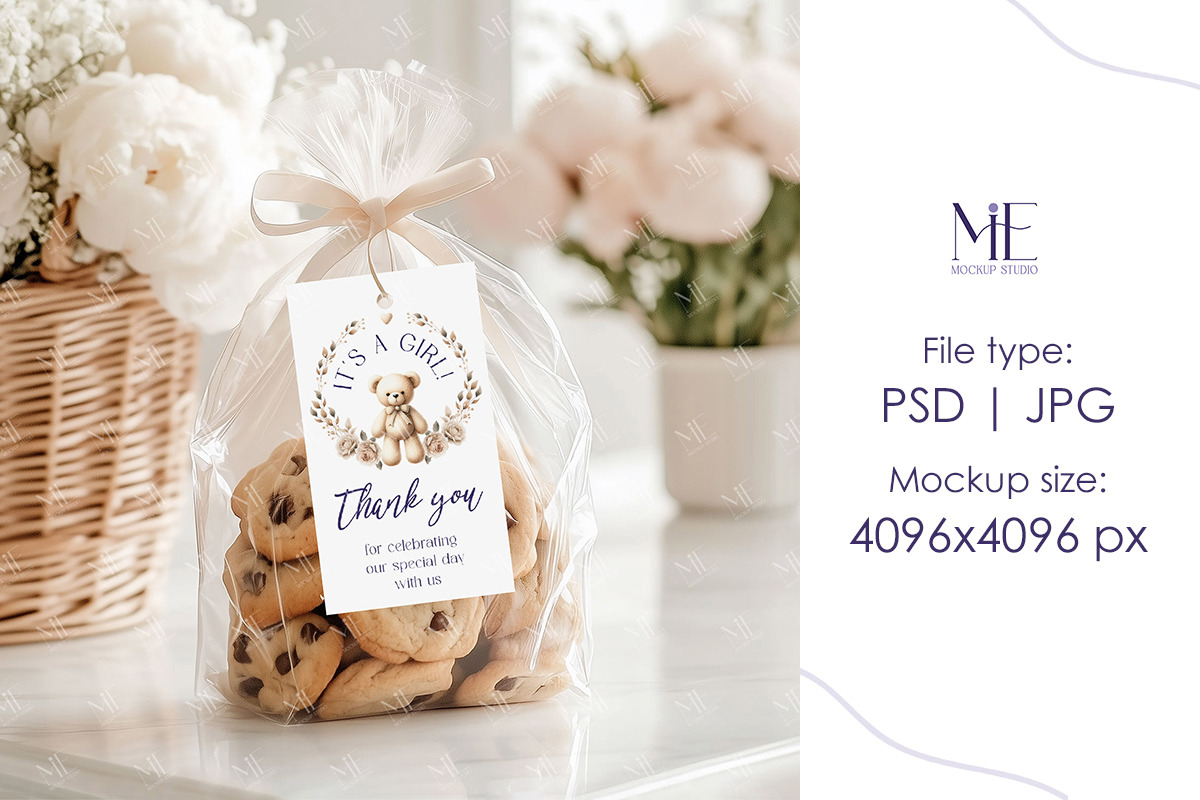 Gift Tag Mockup, Cookie Tag Mockup, a Mockup by Mie Mockup Studio (Photo 5 of 6)