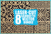 Laser Cut Pattern Vector Bundle, an Illustration by Designs_River (Thumbnail 1 of 9)