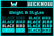 Black Bird font, a Blackletter Font by weknow (Thumbnail 5 of 8)
