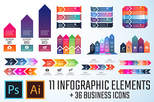 Arrow Infographics Template Vol.1