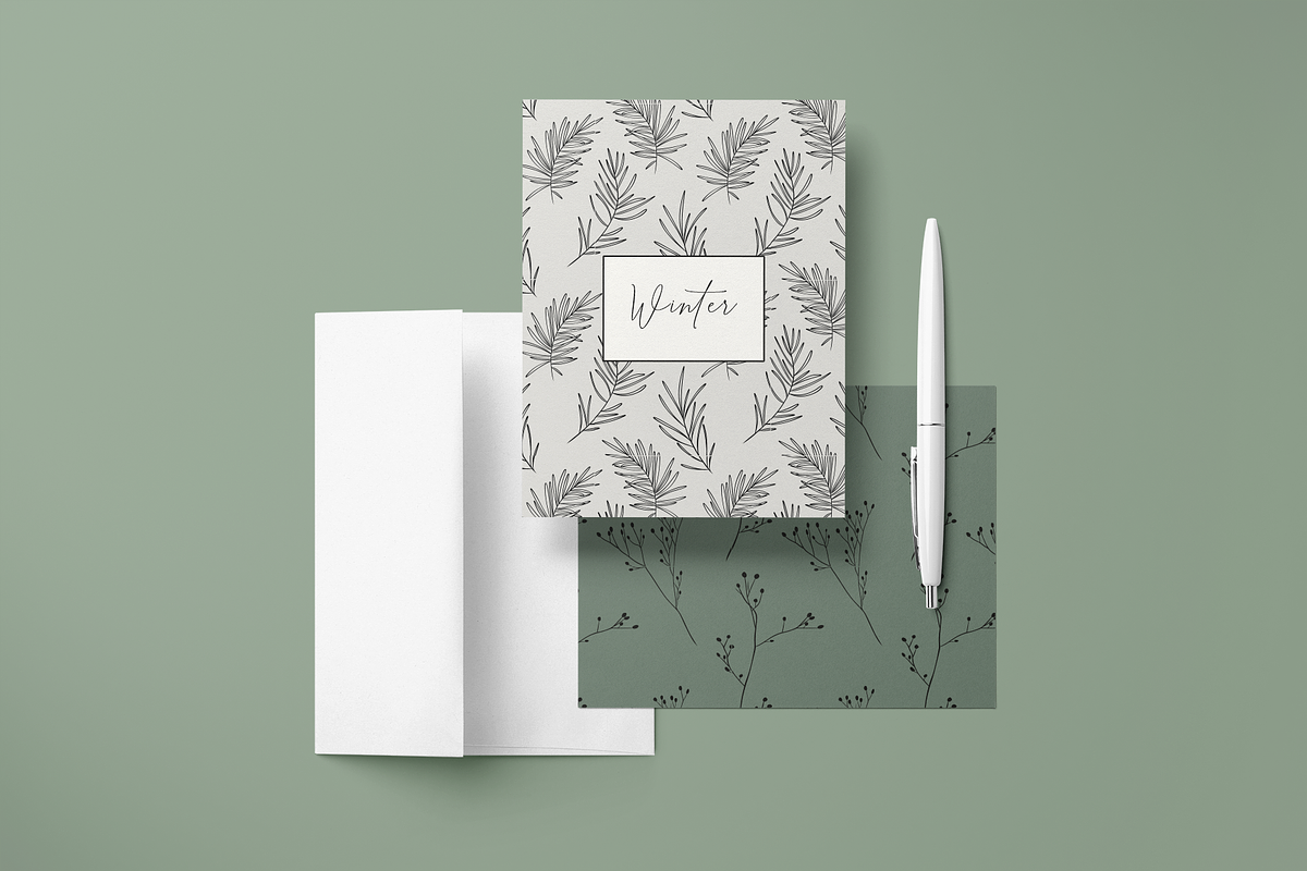 Winter line drawing collection, an Illustration by Anna.Klets (Photo 10 of 12)
