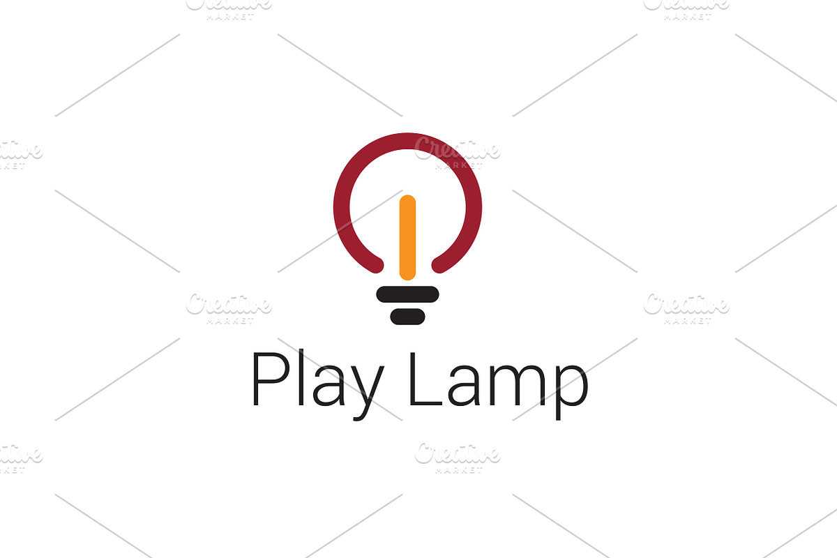 Play Lamp Logo, a Branding & Logo Template by Sahade Studio (Photo 1 of 5)