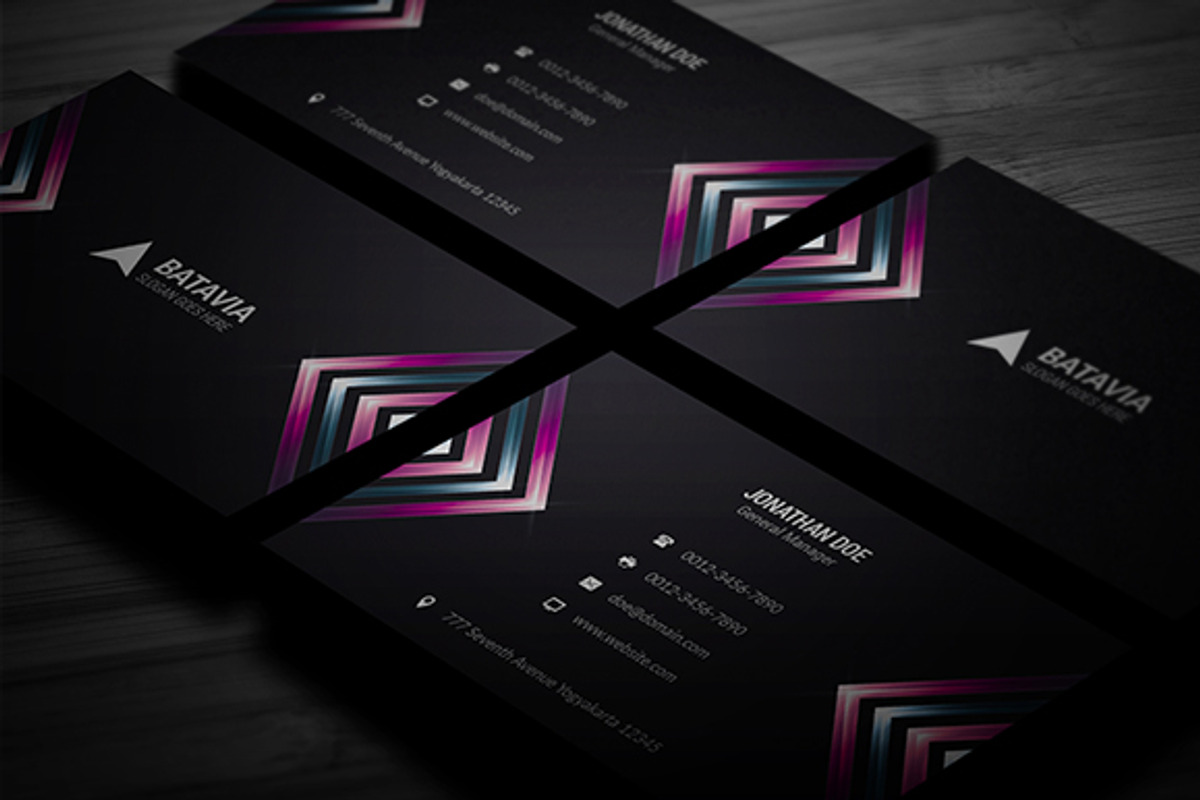 Creative Dark Business Card, a Business Card Template by InfinityArt (Photo 2 of 4)