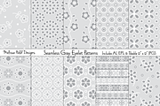 Seamless Gray Eyelet Patterns, a Pattern Graphic by Melissa Held Designs (Thumbnail 1 of 7)