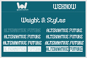 Alternative Future font, a Sans Serif Font by weknow (Thumbnail 7 of 8)