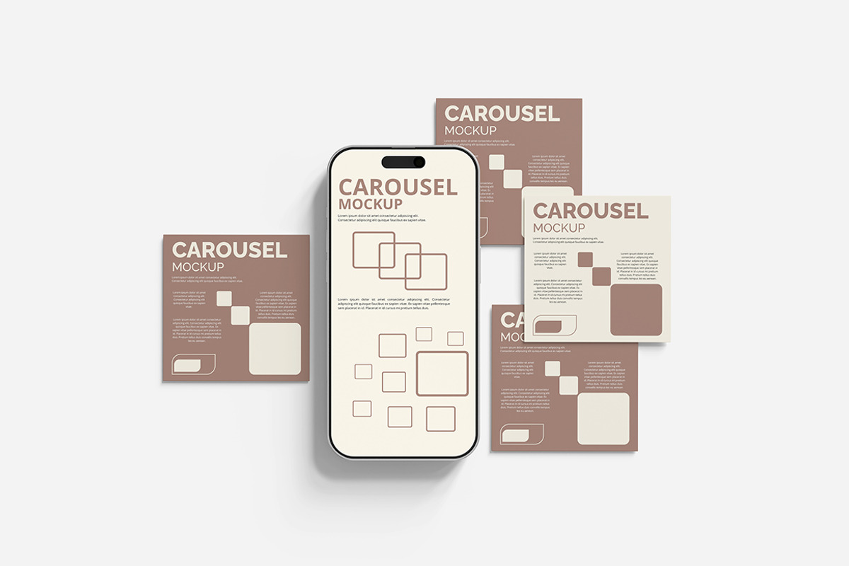 Carousel Mockup, a Product Mockup by Indah (Photo 4 of 5)