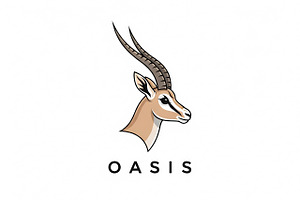 Oasis Antelope Logo, a Branding & Logo Template by Logocreative