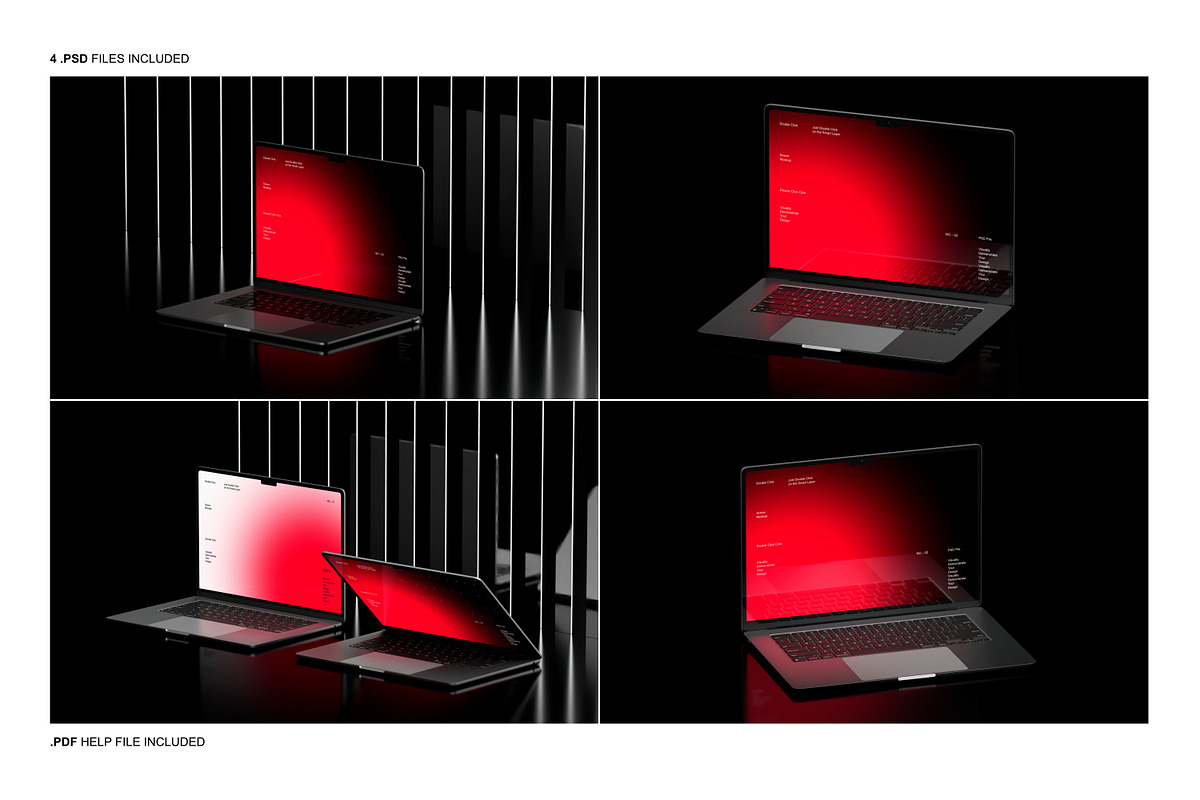 MacBook Air Mockup Set, a Mac Mockup by Renderteam (Photo 2 of 10)