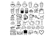 Cute doodle cartoon coffee shop, a Food Illustration by Voodz_shop (Thumbnail 1 of 3)
