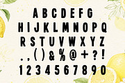Fruits Lemon Font, a Handwritten Font by Fourteen Letter (Thumbnail 2 of 5)