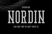 Nordin Slab - Condensed Slab Serif, a Slab Serif Font by Craft Supply Co. (Thumbnail 2 of 16)