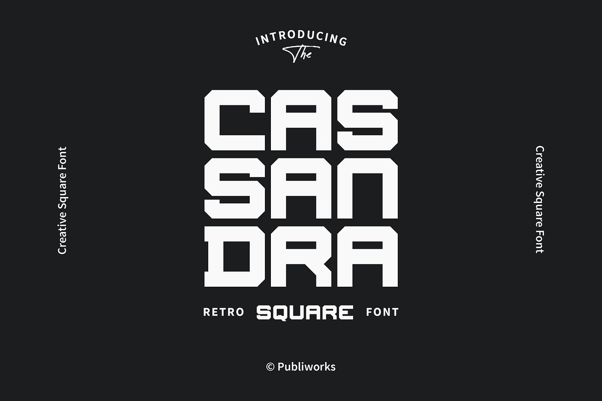 Cassandra - Creative Square Font