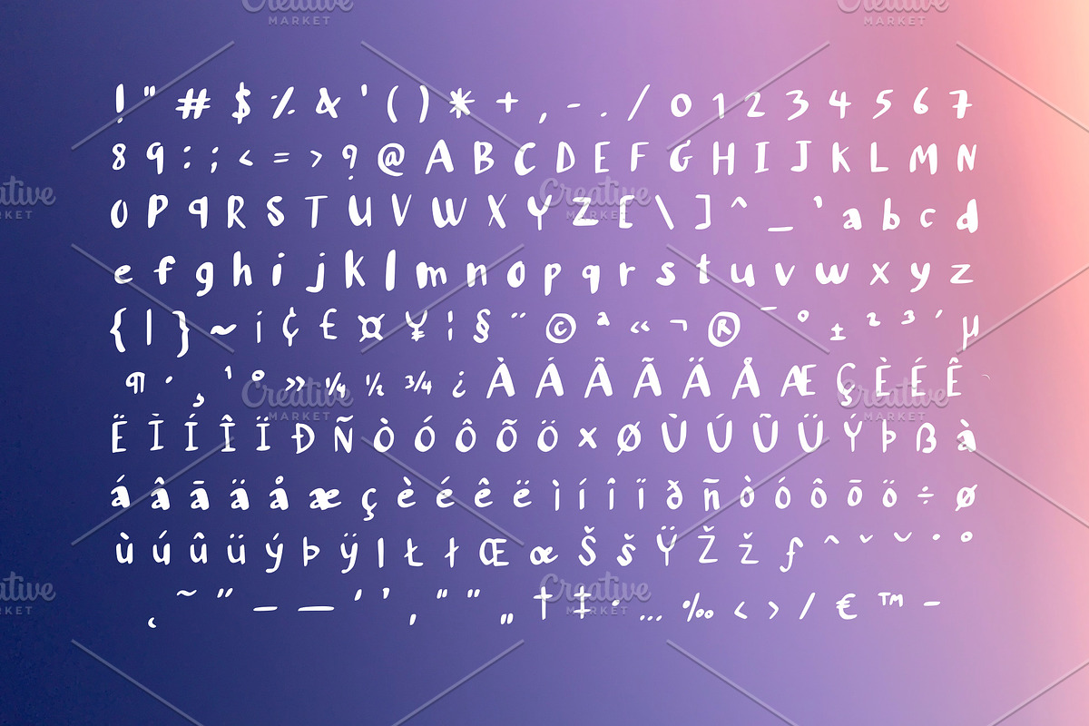 Doodle Chunky Font, a Script Font by Nuchylee Photo (Photo 2 of 7)