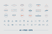 Hipster Vintage Logo Pack, a Branding & Logo Template by Victor Barac (Thumbnail 2 of 5)