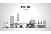 Porto Portugal skyline illustration, an Illustration by Sky and glass (Thumbnail 6 of 7)