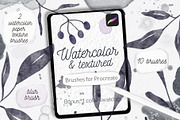 Watercolor texture aquarelle brushes, a Brush Add-On by Let's Art (Thumbnail 11 of 11)